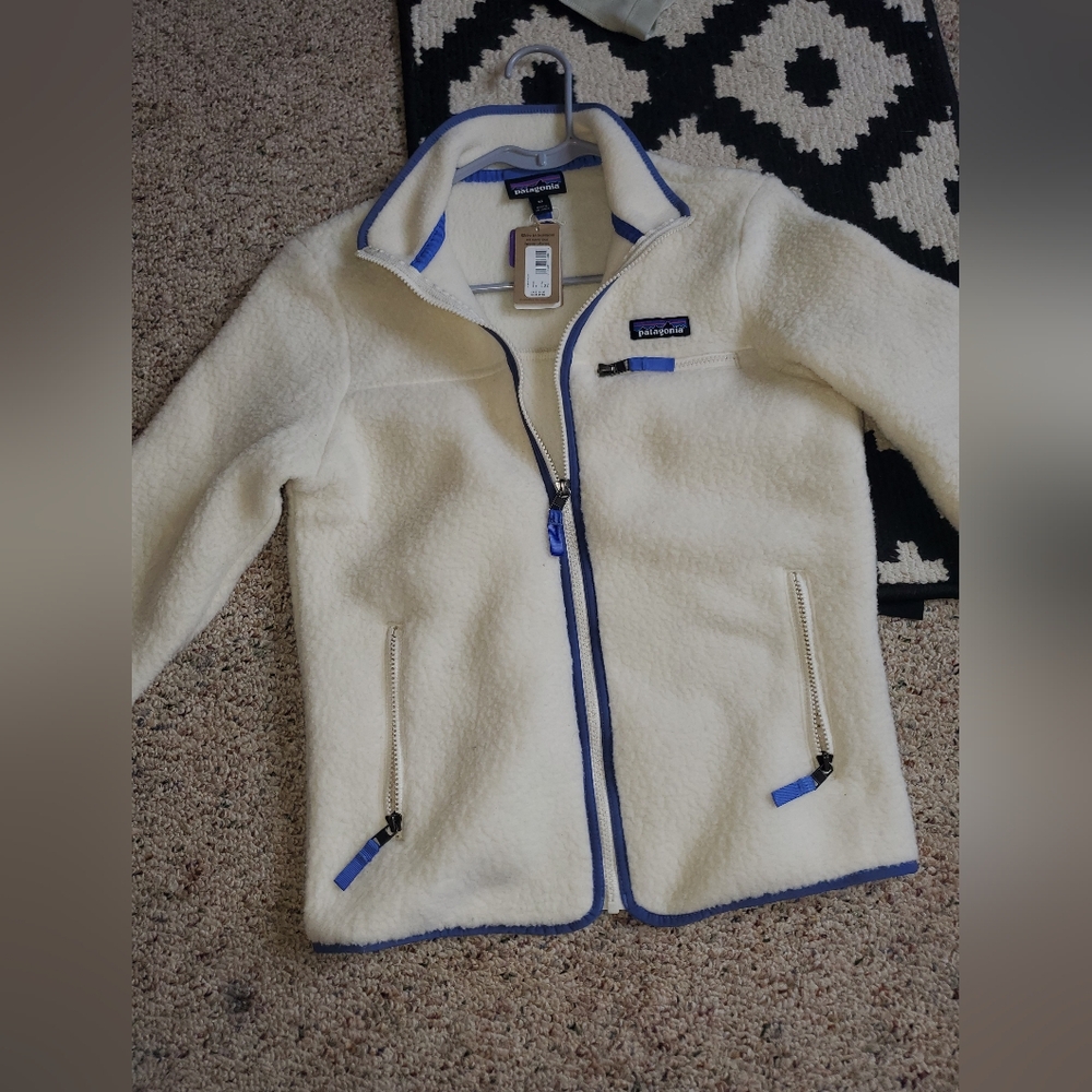 Patagonia Womens' Cream Fleece Jacket Sz XS